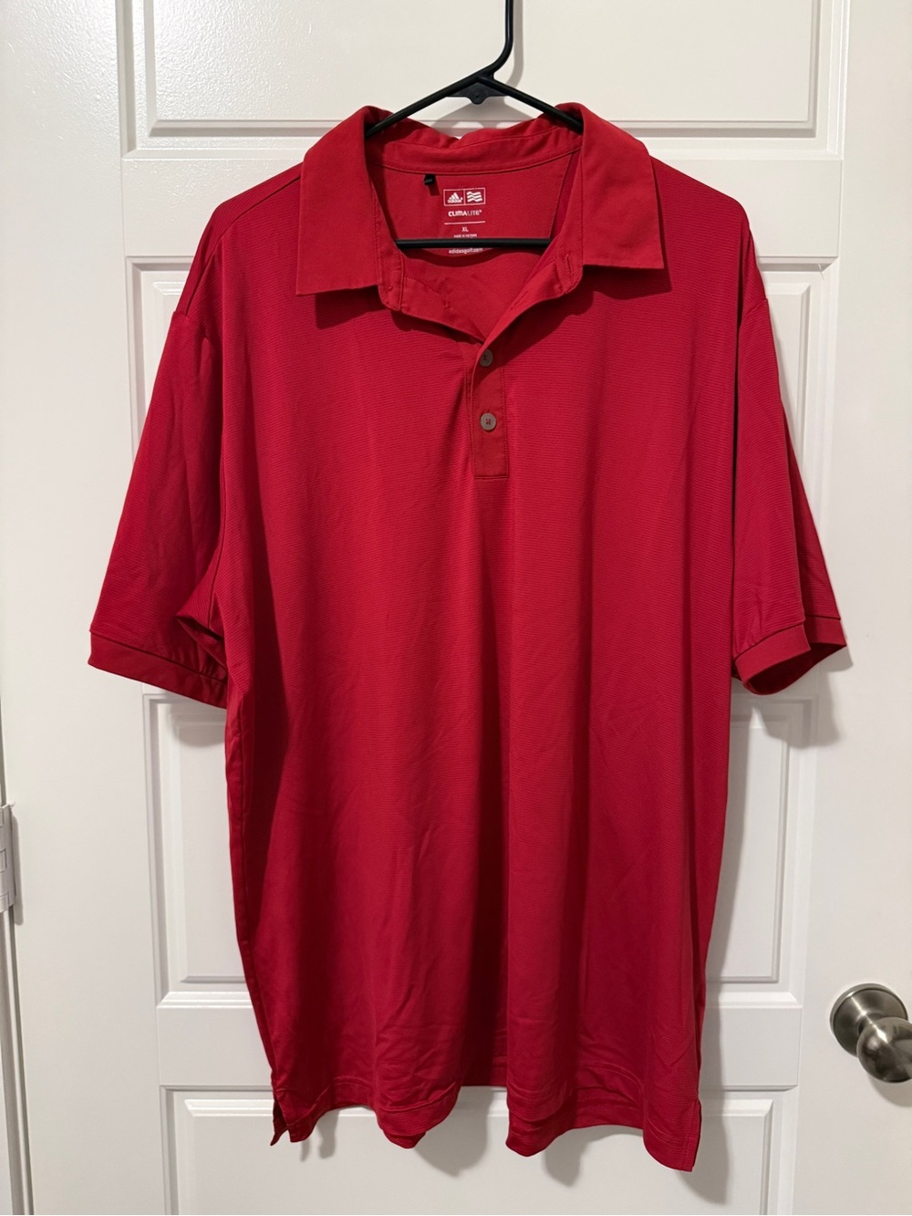 adidas Men's Red Performance Polo
